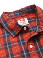 Levis Pure Cotton Slim Fit Tartan Checked Full Sleeves Casual Shirt