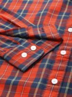 Levis Pure Cotton Slim Fit Tartan Checked Full Sleeves Casual Shirt