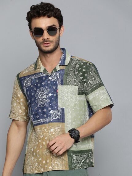 Levis Relaxed Fit Opaque Ethnic Printed Casual Shirt