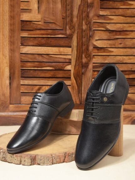 Liberty Men Textured Leather Formal Oxfords