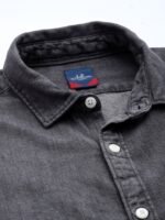 Louis Philippe Jeans Slim Fit Denim Washed Pure Cotton Casual Shirt