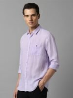 Louis Philippe Jeans Slim Fit Opaque Linen Casual Shirt