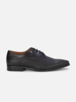 Louis Philippe Men Black Solid Oxford
