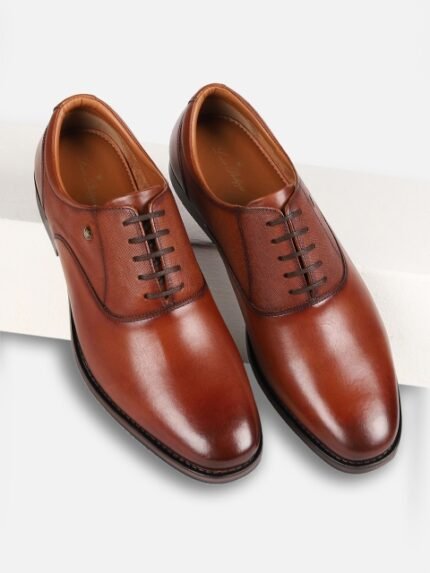 Louis Philippe Men Leather Formal Oxfords