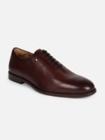 Louis Philippe Men Round Toe Leather Formal Oxfords