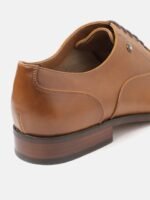 Louis Philippe Men Tan Brown Solid Leather Formal Oxford Shoes