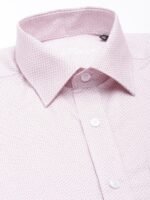 Louis Philippe Pure Cotton Classic Fit Geometric Printed Formal Shirt