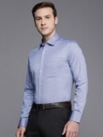 Louis Philippe Slim Fit Printed Pure Cotton Formal Shirt