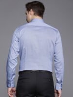 Louis Philippe Slim Fit Printed Pure Cotton Formal Shirt