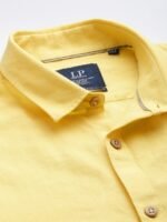 Louis Philippe Sport Cotton Linen Slim Fit Opaque Casual Shirt