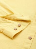 Louis Philippe Sport Cotton Linen Slim Fit Opaque Casual Shirt