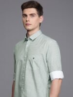 Louis Philippe Sport Pure Cotton Slim Fit Opaque Printed Casual Shirt