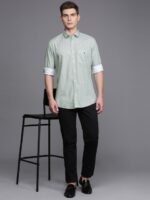 Louis Philippe Sport Pure Cotton Slim Fit Opaque Printed Casual Shirt