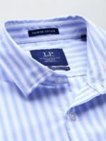 Louis Philippe Sport Pure Cotton Slim Fit Striped Casual Shirt