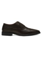 LOUIS STITCH Men Perforated Premium Leather Formal Oxfords Shoes