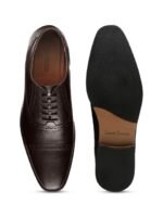 LOUIS STITCH Men Perforated Premium Leather Formal Oxfords Shoes