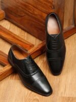 LOUIS STITCH Men Perforated Premium Leather Formal Oxfords Shoes
