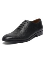 LOUIS STITCH Men Premium Leather Dual Tone Patina Derby Shoes