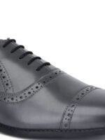 LOUIS STITCH Men Round Toe Leather Oxford Formal Shoes