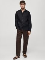 MANGO MAN Pure Linen Casual Shirt