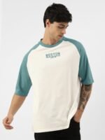 Maniac Colourblocked Raglan Sleeves Pure Cotton T-Shirt