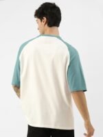 Maniac Colourblocked Raglan Sleeves Pure Cotton T-Shirt