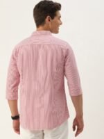 Mast & Harbour Men Pinstripes Cotton Casual Shirt