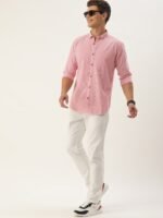 Mast & Harbour Men Pinstripes Cotton Casual Shirt