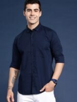 Mast & Harbour Men Solid Opaque Casual Shirt