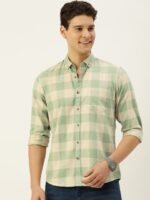 Mast & Harbour Men Standard Buffalo Checked Casual Pure Cotton Shirt