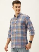 Mast & Harbour Men Standard Checked Casual Pure Cotton Shirt