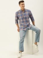 Mast & Harbour Men Standard Checked Casual Pure Cotton Shirt