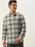 Mast & Harbour Men Standard Opaque Checked Casual Shirt