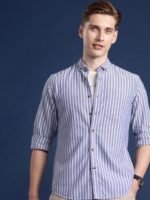 Mast & Harbour Men Standard Striped Casual Shirt