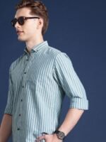 Mast & Harbour Men Standard Striped Casual Shirt