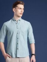 Mast & Harbour Men Standard Striped Casual Shirt