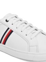 Mast & Harbour Men White Striped Sneakers