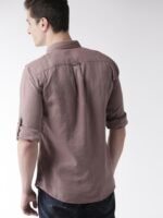 Mast & Harbour Regular Fit Solid Cotton Linen Sustainable Shirt