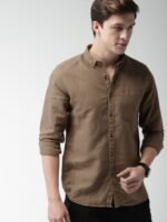 Mast & Harbour Slim Fit Cotton Linen Sustainable Shirt