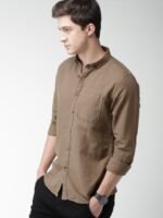 Mast & Harbour Slim Fit Cotton Linen Sustainable Shirt