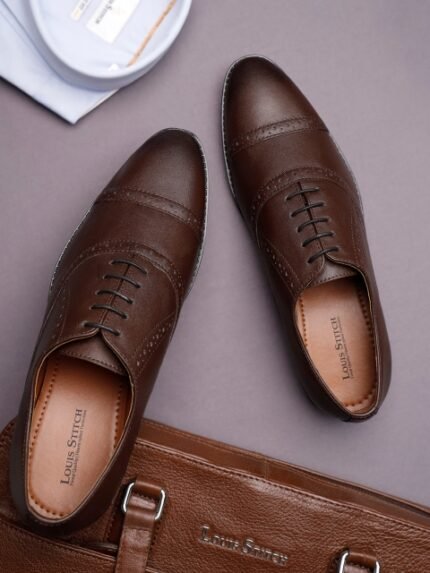 Men Leatherette Oxford Formal Shoes