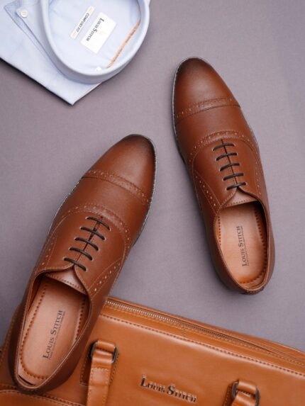 Men Leatherette Oxford Formal Shoes