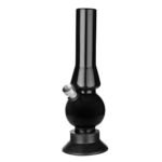 METIER® 8'' Acrylic Mini Waterpipe Bong, Portable Hookah, Smoking Pipe (Opaque Black Color)