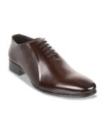 Metro Men Textured Leather Formal Oxfords