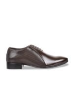 Metro Men Textured Leather Formal Oxfords