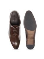 Metro Men Textured Leather Formal Oxfords