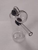 MFT 4 inch Glass Hookah Bong Smoking Pipe, Clear