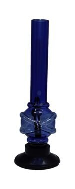 MFT 8 inch Smoking Transparent Acrylic Water Bong, Portable Hookah Bongs (Blue)