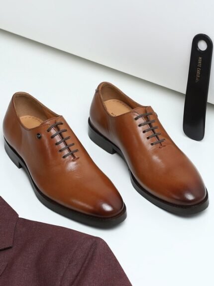 Monte Carlo Men Textured Oxford Shoes