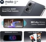 Motorola G34 5G (Charcoal Black, 8GB RAM, 128GB Storage)